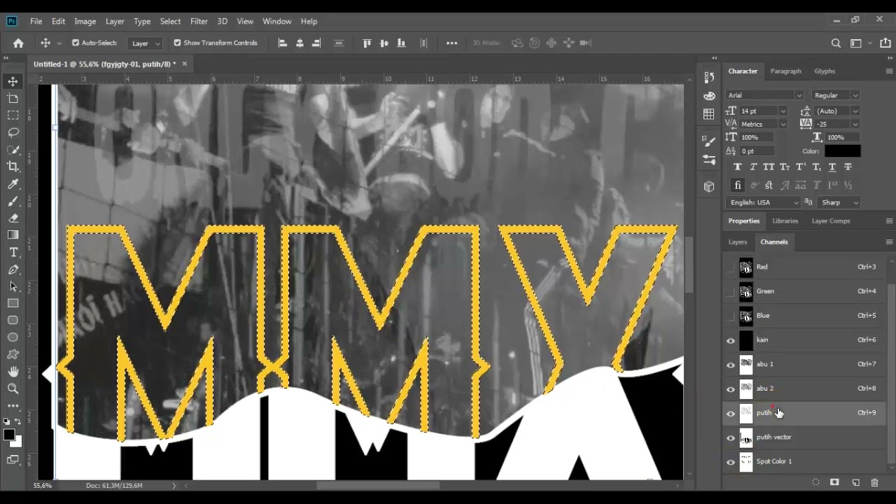 Tutorial edit raster + vector || Screen Printing