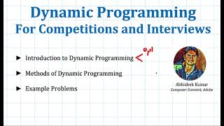 Dynamic Programming for Competitions and Interviews - learn Other IT & Software