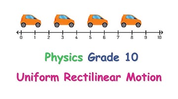 Grade 10 | Chapter 15 | Characteristics of Uniform Rectilinear Motion (URM) | (Course Video)