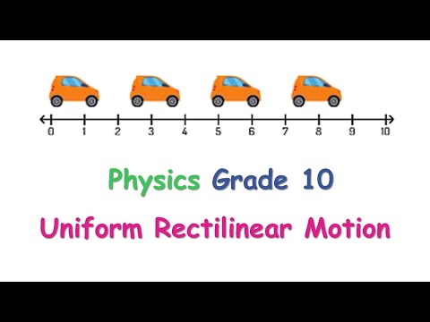 Grade 10 | Chapter 15 | Characteristics of Uniform Rectilinear Motion (URM) | (Course Video)