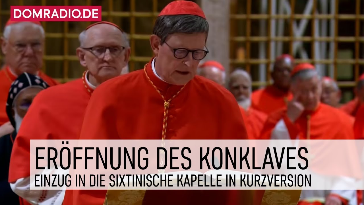 Eröffnung des Konklaves – Einzug in die Sixtinische Kapelle in Kurzversion