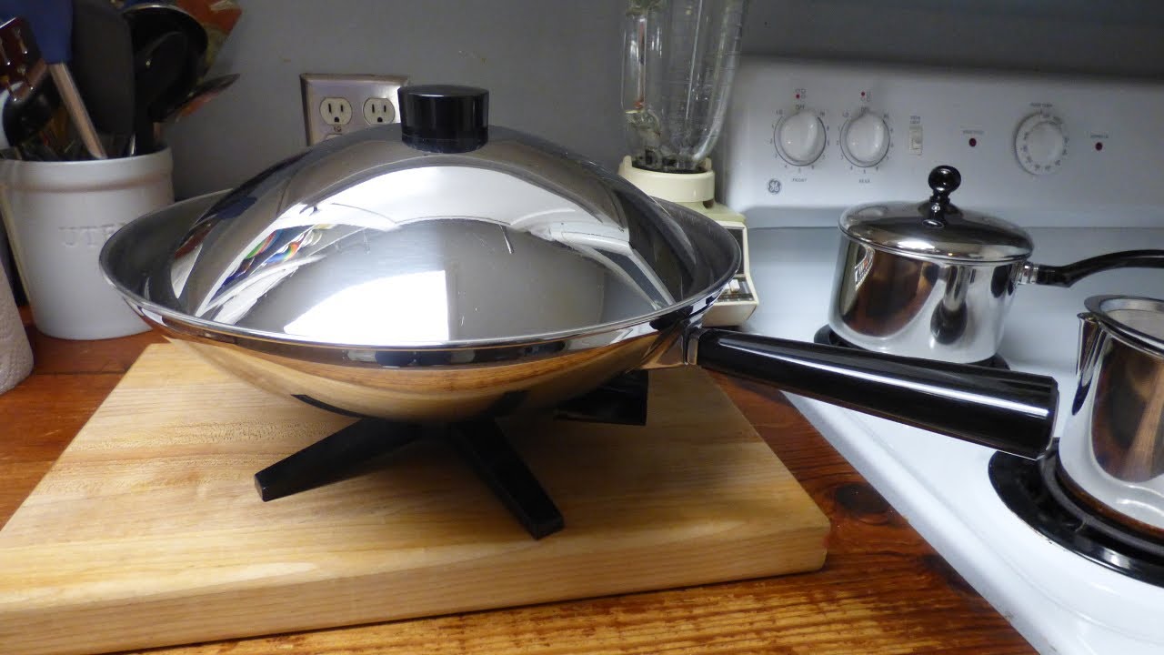 Farberware Stainless Steel Electric Wok Clean and Polish YouTube