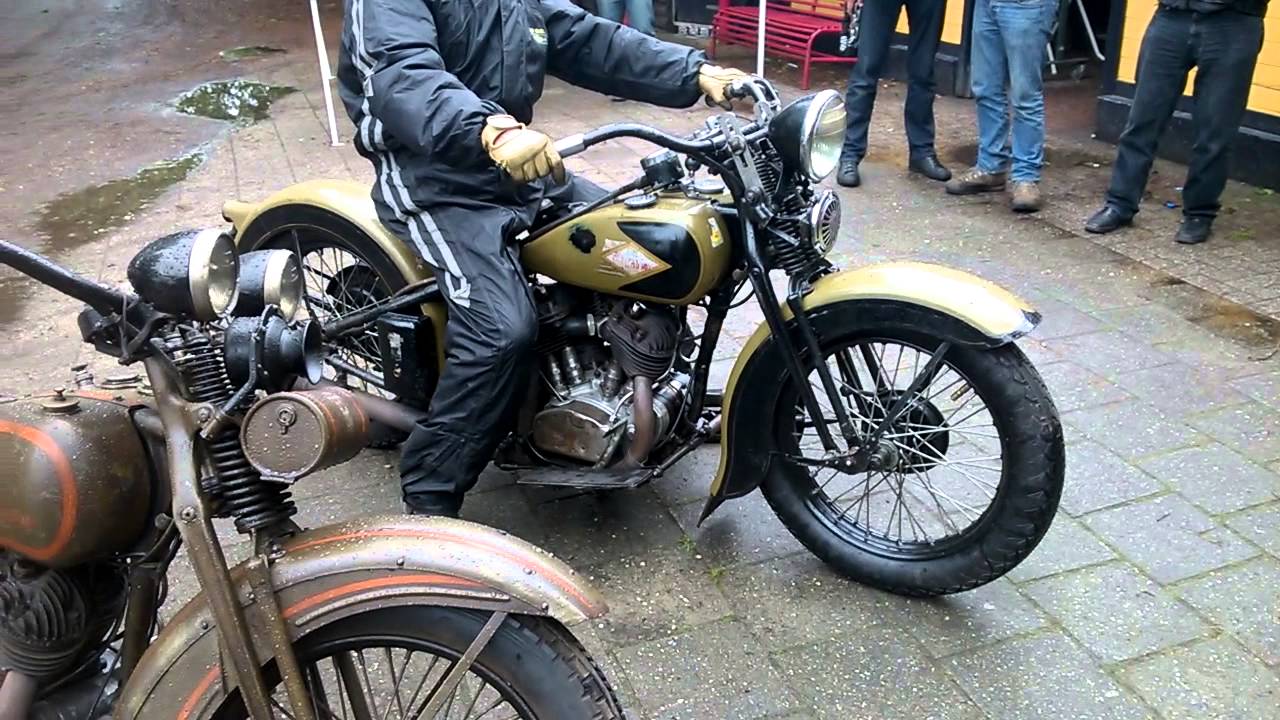 Original unrestored Harley-Davidson 1935