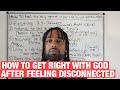 What To Do When You Feel Disconnected From God