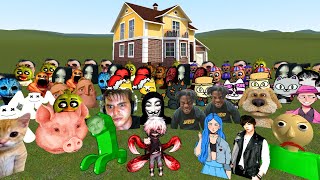 Too Much Nextbots Vs Houses!!! (Part 5) - Garry's Mod