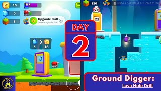 Ground Digger: Lava Hole Drill Gameplay Walkthrough Part 2  (Android,iOS) screenshot 5