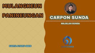 CARPON SUNDA MULANGKEUN PANINEUNGAN KARYA SYARIF AMIN