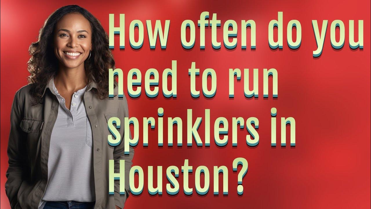 How often do you need to run sprinklers in Houston? YouTube