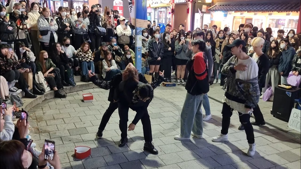 WEDNESDAY. AQA, HONGDAE BOYGROUP. DYNAMIC HIGH QUALITY PERFORMANCE. HONGDAE STREET. [MANIAC]