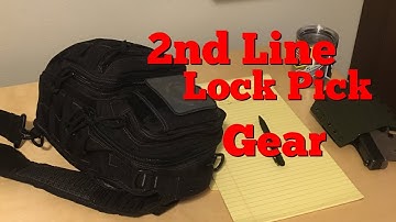 2nd Line Lock Picking Gear - Go Bag