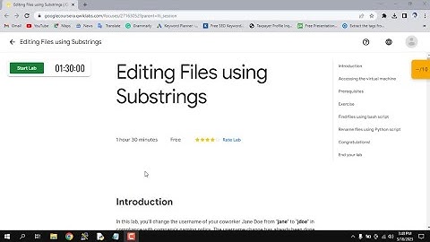 Editing Files using Substrings || #qwiklabs  || #coursera  || #google