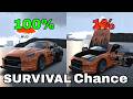 Realistic Survival Chance Crashes #9 | BeamNg Drive X