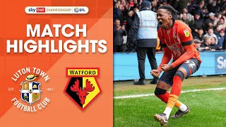 Luton Town 2-0 Watford | Championship Highlights