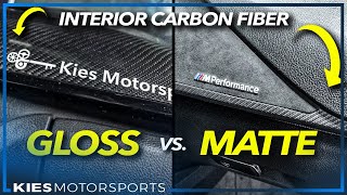The BMW F30 335 gets MATTE CARBON FIBER INTERIOR! (M Performance Carbon and Alcantara Trim!)