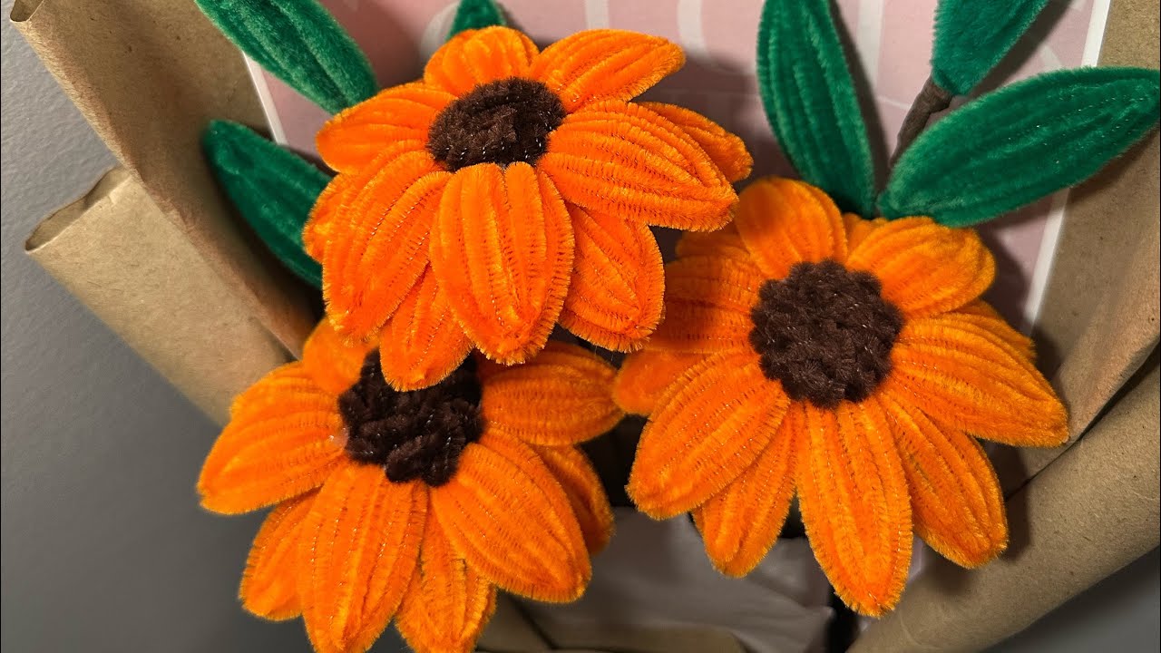 Diy Easy Handmade Pipe Cleaner Sunflower Tutorial 🌻 