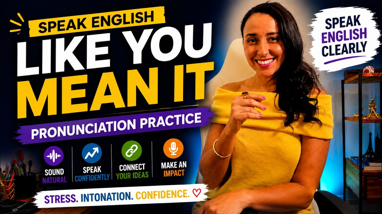 Pronunciation Practice - How To sound more NATURAL in English - YouTube