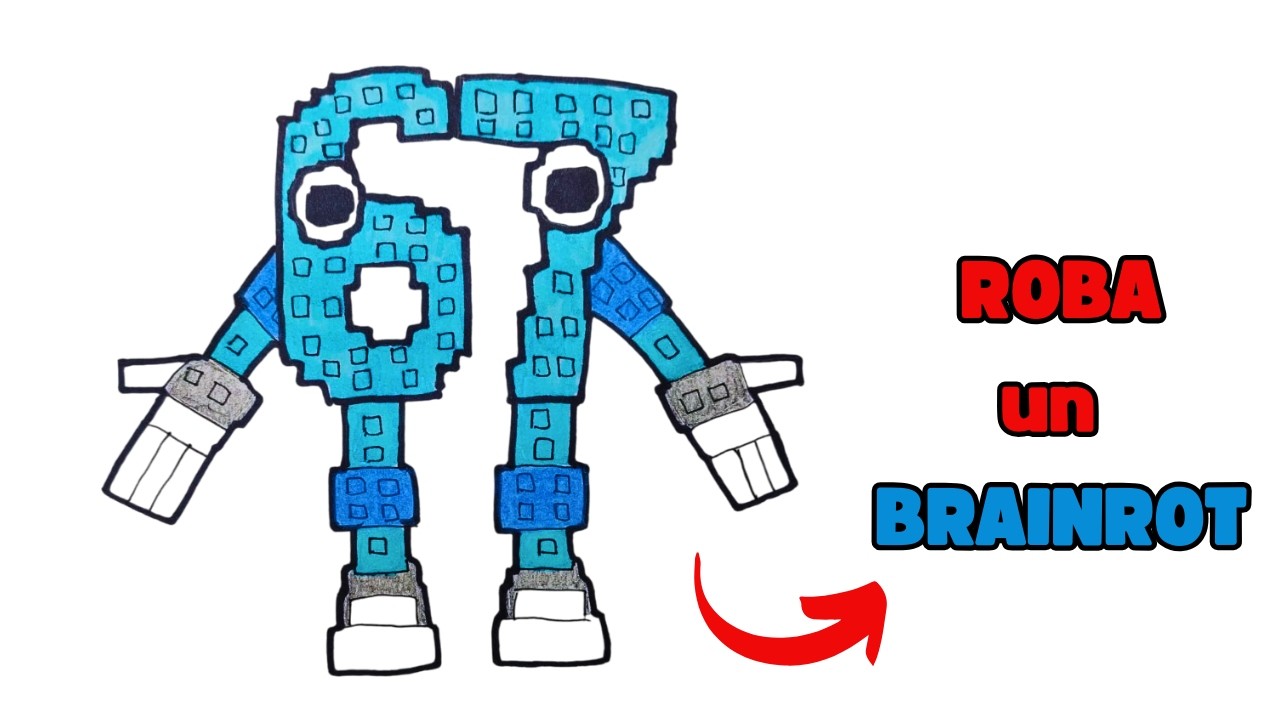 Como DIBUJAR a 67 de ROBA un BRAINROT (Roblox) - YouTube