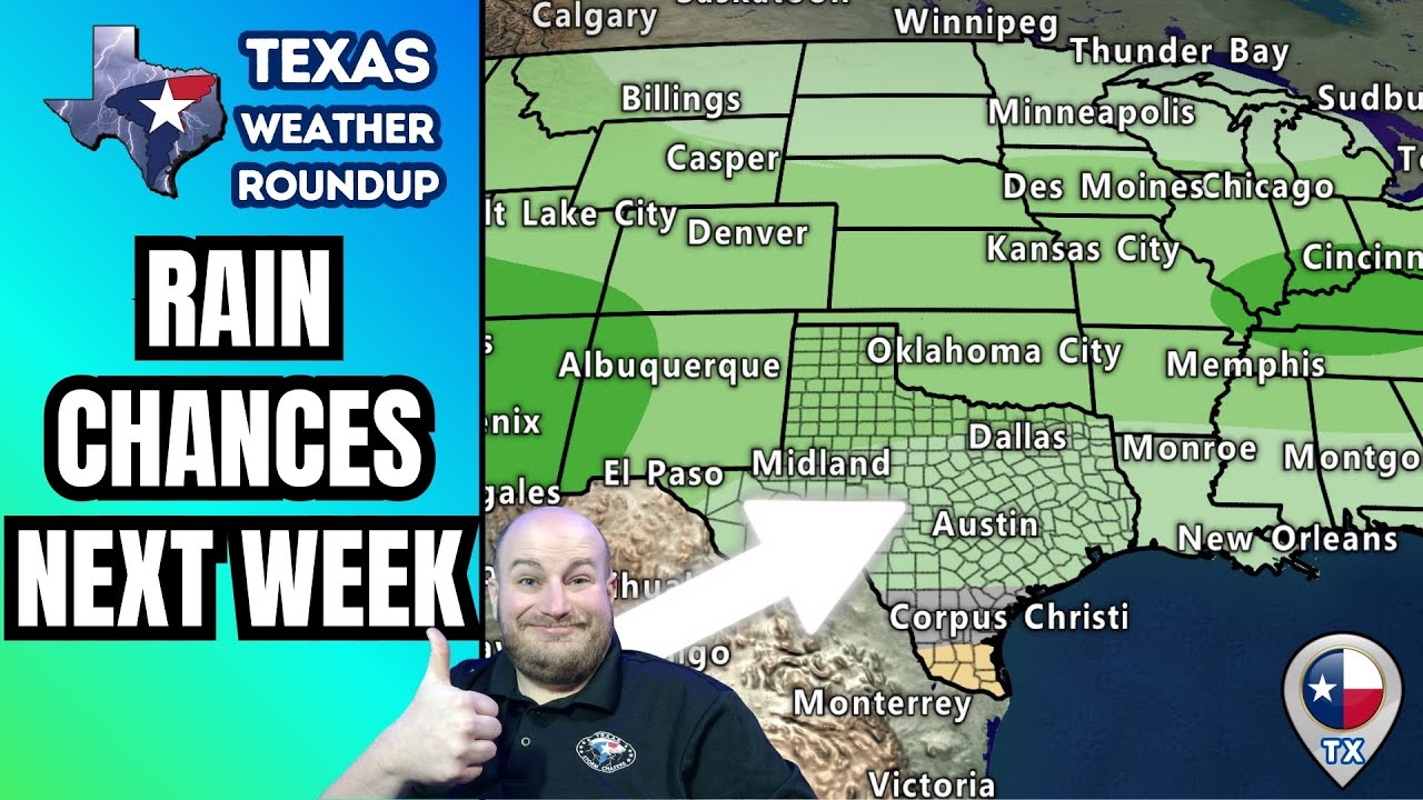 Texas Enjoys a Springlike Weekend | Rain Chances Return Next Week - YouTube