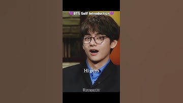 BTS Self Introduction 💜 || BTS Introducing themselves || BTS Intro || #bts #btsshorts #btsarmy #btsv