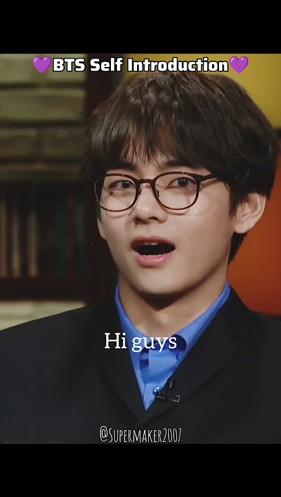 BTS Self Introduction 💜 || BTS Introducing themselves || BTS Intro || #bts #btsshorts #btsarmy #btsv