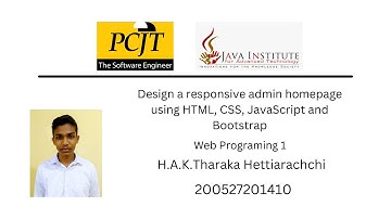 Design a responsive admin homepage using HTML, CSS, JavaScript and Bootstrap