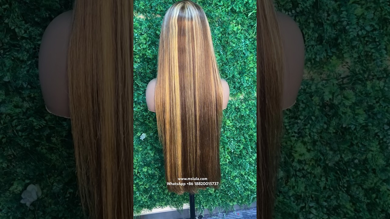 Highlight Bone Straight Wig | Ms Lula Hair 