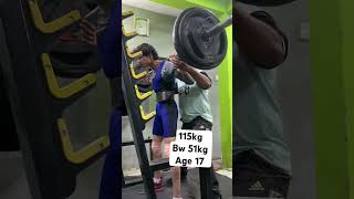 Squat 115kg competition motivation squat