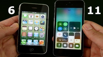 iOS 6 vs iOS 11!