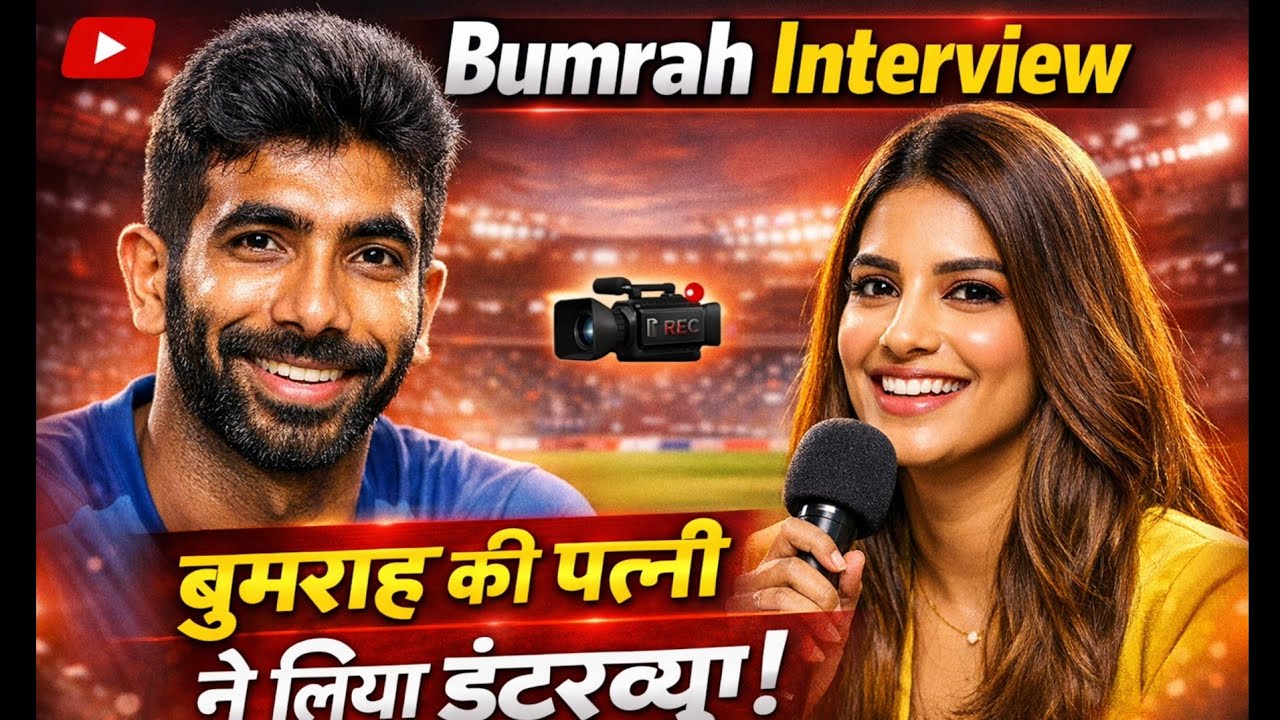  bumrah को पत्नी ने सिखाया “Subscribe” बोलना 😄 | Cute Moment #Shorts