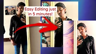 How to make your mirror selfies look good | easy 5 minute photo editing | PicsArt and Lightroom . screenshot 5
