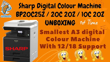 Sharp colour Xerox Machine BP20C25Z/BP20C20Z/BP10C20Z/Unboxing #sharp #digitalcolourprinting#copier