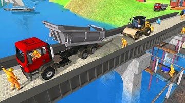 Indian Train Bridge Construction:Railroad Building Simulation - Android Gameplay