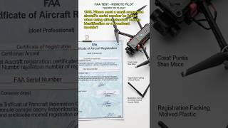 FAA Remote Pilot Q1346 #remotepilot #aviation #drone #exams #shorts