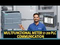 S7200 modbus communication with siemens Pack 3120 &amp; 3200 Multifunctional meter#siemens#s7200 #modbus