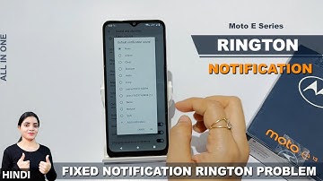How to change notification ringtone in moto e13 | moto e13 me notification sound  kaise badlen