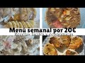 Menú semanal por 20€ | ¿Cómo ahorrar en las comidas?