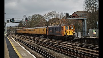 Class 73 Test Train/RHTT at Redhill 2nd February 2019