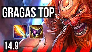 GRAGAS vs TRYNDAMERE (TOP) | 6/1/9, 500+ games | EUW Master | 14.9