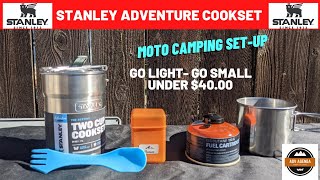 ☑ BEST BUDGET MOTO CAMPING COOK KIT | STANLEY ADVENTURE COOK SET |   BACKPACKING COOKING SET