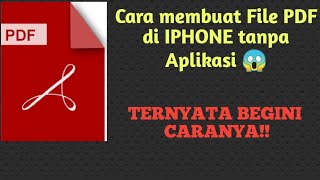 Cara buat file pdf di iphone tanpa aplikasi screenshot 1