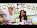 BRANDED VS UNBRANDED FOOD CHALLENGE | ASDA | UK COUPLE