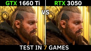 GTX 1660 Ti vs RTX 3050 (DLSS ON) | Test in 7 Games at 1080p | 2022 -  YouTube