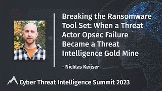 Breaking the Ransomware Tool Set: When a Threat Actor Opsec
