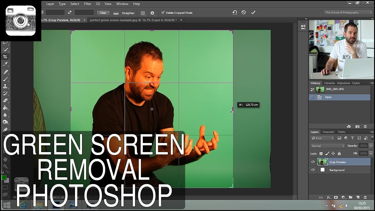 Green Screen Removal in Photoshop - YouTube