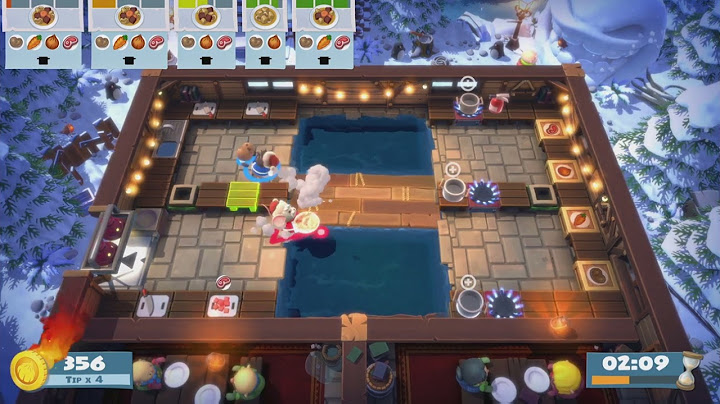 Overcooked! All You Can Eat. Festive Seasoning. Final Level 1-8. Two Players. Three Stars