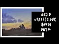 World Watercolour Month - Day 16 - Rural Yorkshire