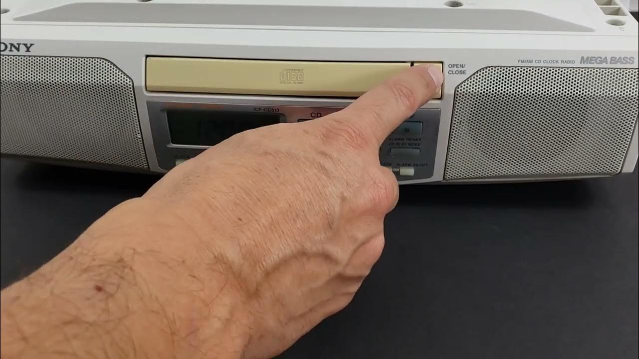 Sony ICFCD513 Under Counter Clock Radio AM/FM CD Mega Bass