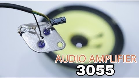 Most Powerful audio amplifier with single transistor | 2n3055