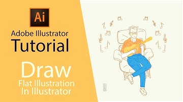 How To Create Flat Illustration Based on Photo in Adobe Illustrator #Speedart
