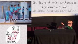 Keep Ruby Weird 2014 - Ten Years of Ruby Conferences: A Dramatic Revue